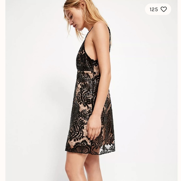 Free People Night Shimmers Sequin Mini Dress NWT - Picture 4 of 9